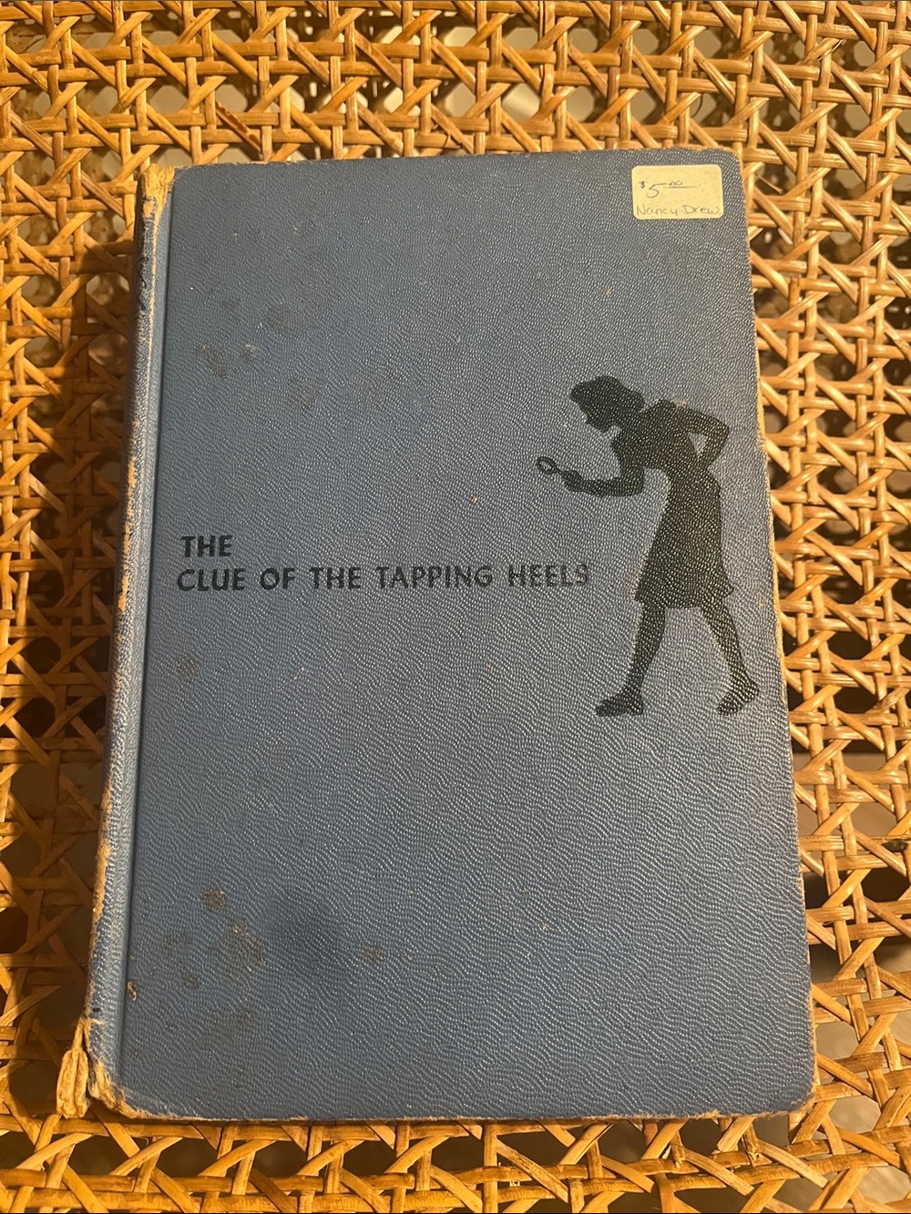 Vintage Blue Hardcover Book "The Clue of the Tapping Heels"